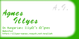 agnes illyes business card